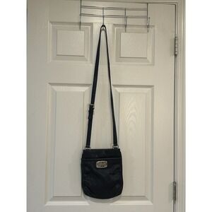 Michael Kors Black‎ Leather Crossbody Purse